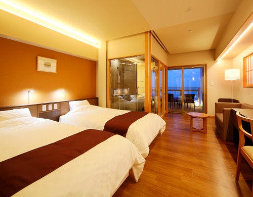 スーペリアルームのビューシャワー