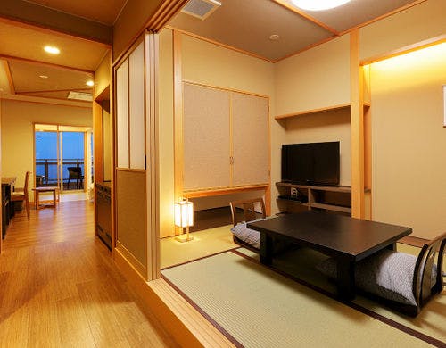 ユニバーサル和洋室のビューバス。