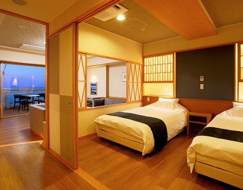 コーナースイート寝室