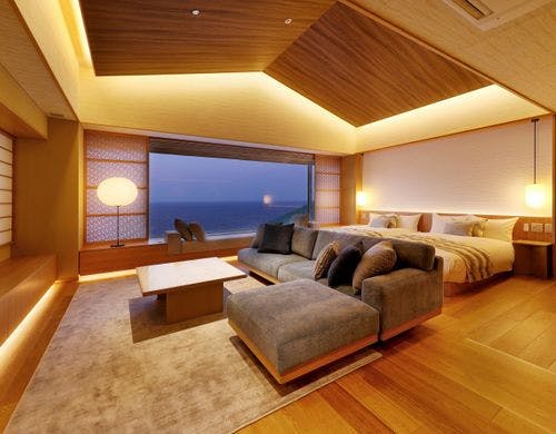 最上階トップフロアスイート（リビング）