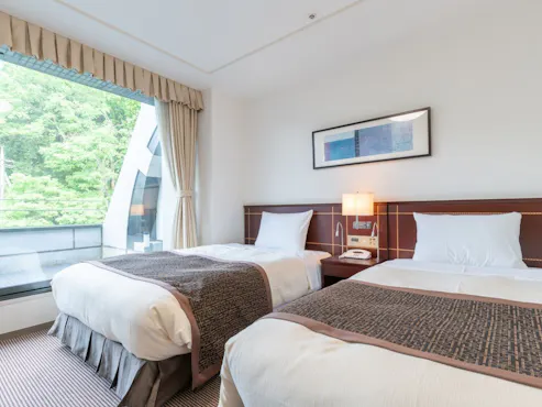 洋室スタンダードツイン25平米 箱根側