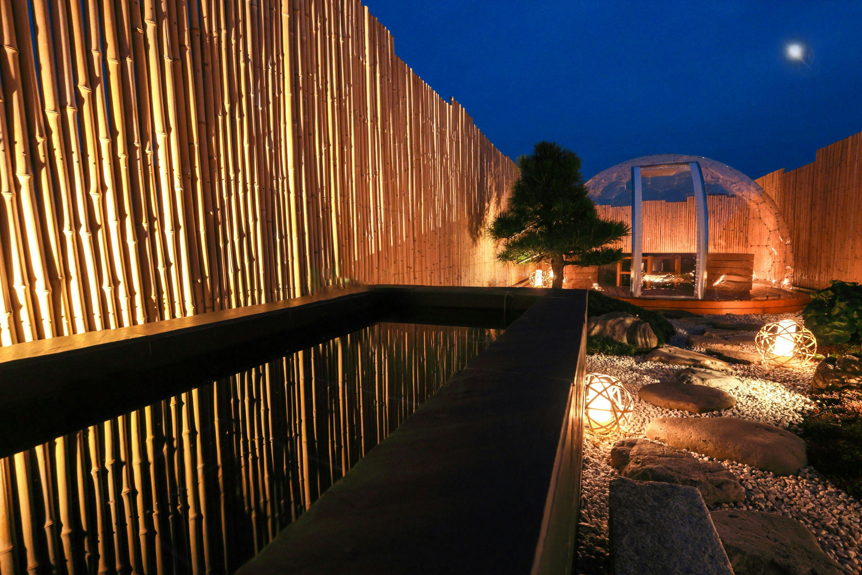 Taman atap, Mandi cahaya bulan, Sauna langit