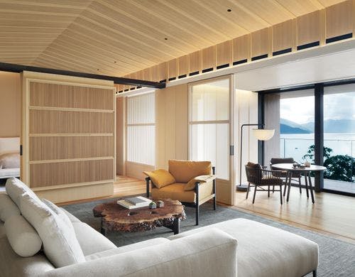 中禅寺湖ビュー・スイートのバスルーム