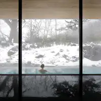 美しい雪景色を目の前に・・・