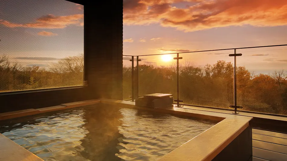 Izu Kogen Onsen Lucy Kiki: Enjoy In-Room Dining with Open-Air Bath