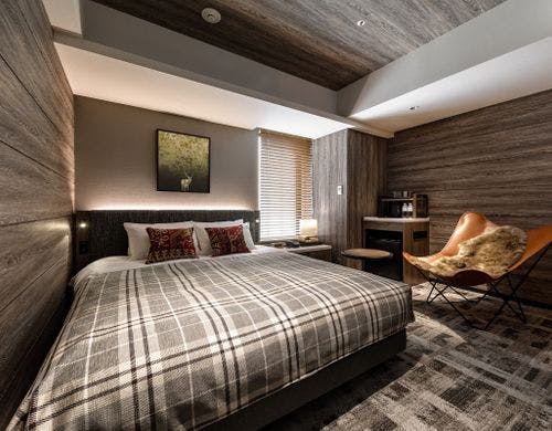 ログハウスをイメージしたロッジダブル