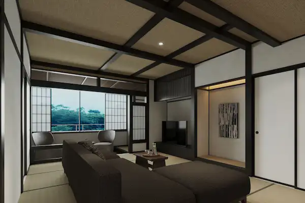 ภาพตัวอย่างห้องพักของชิโมคาโมเทอิ