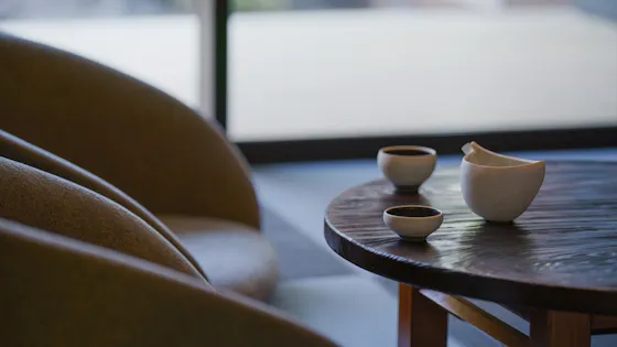 附帶露天溫泉的客房。