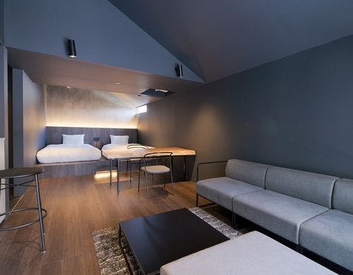 room4温泉風呂付ブラックスイート４８平米