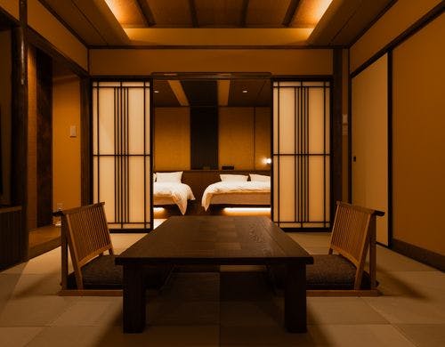 ■1階和室＋ツインベッド部屋■