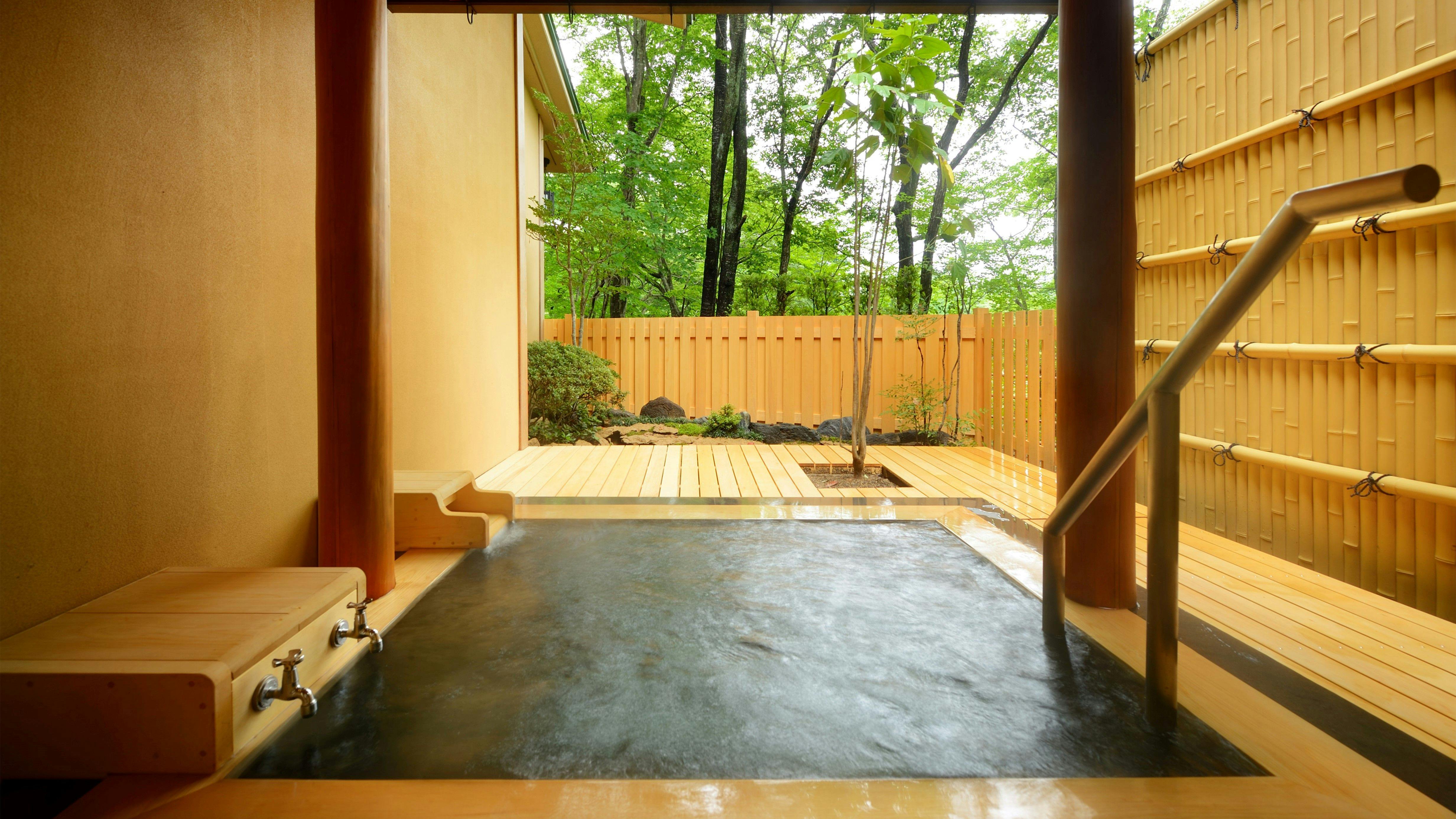 ห้องพักพร้อมอ่างอาบน้ำกลางแจ้ง (ตัวอย่าง) ②