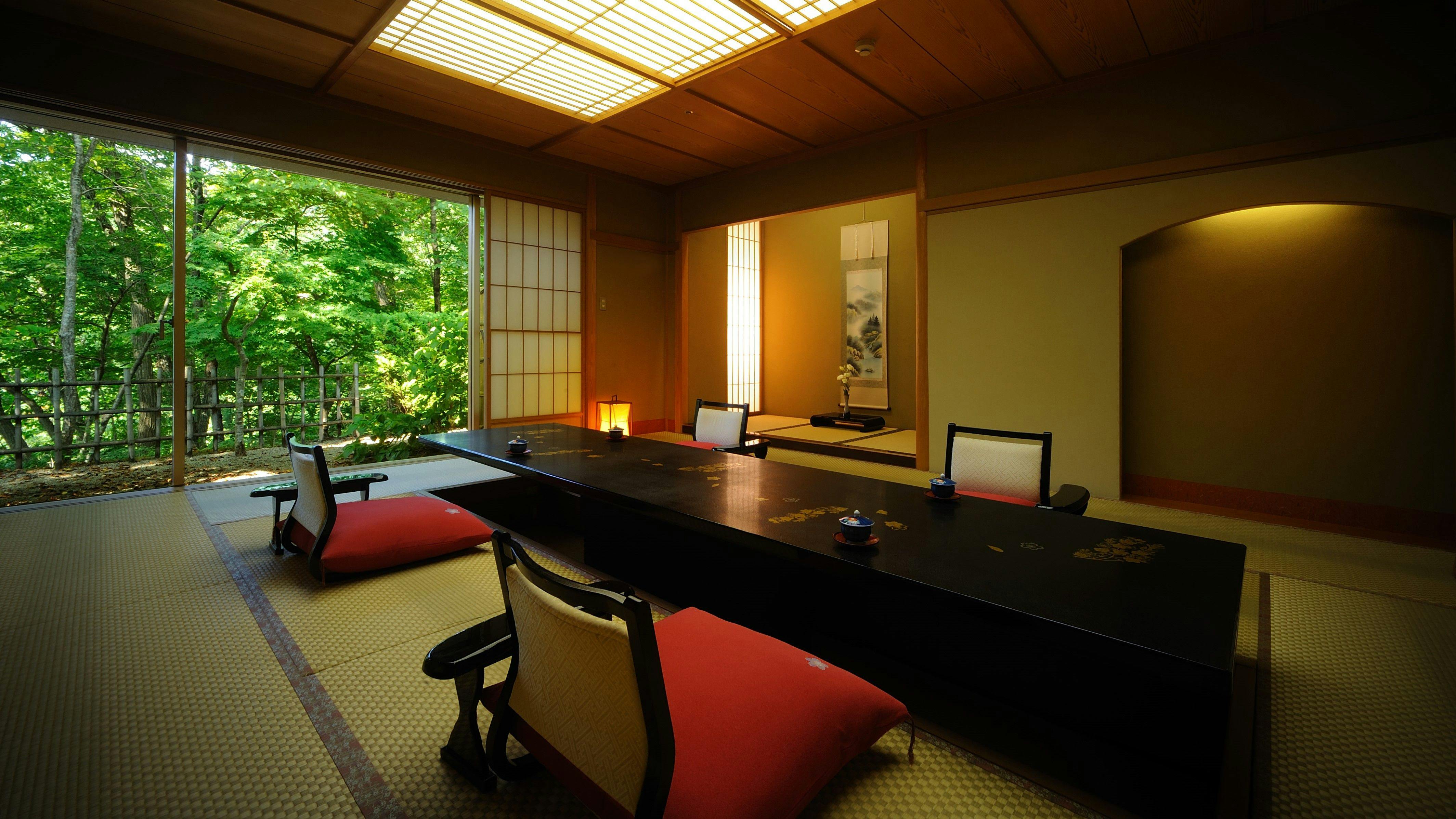 ห้องพักพร้อมอ่างอาบน้ำกลางแจ้ง (ตัวอย่าง)