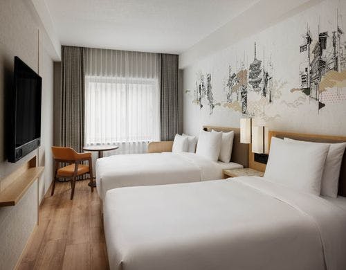 ラージャーゲストルームツインソファベッド