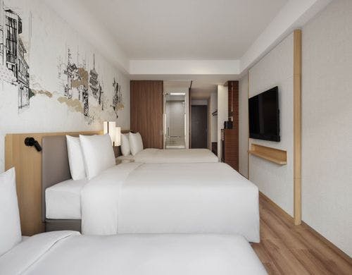 ラージャーゲストルームツインソファベッド