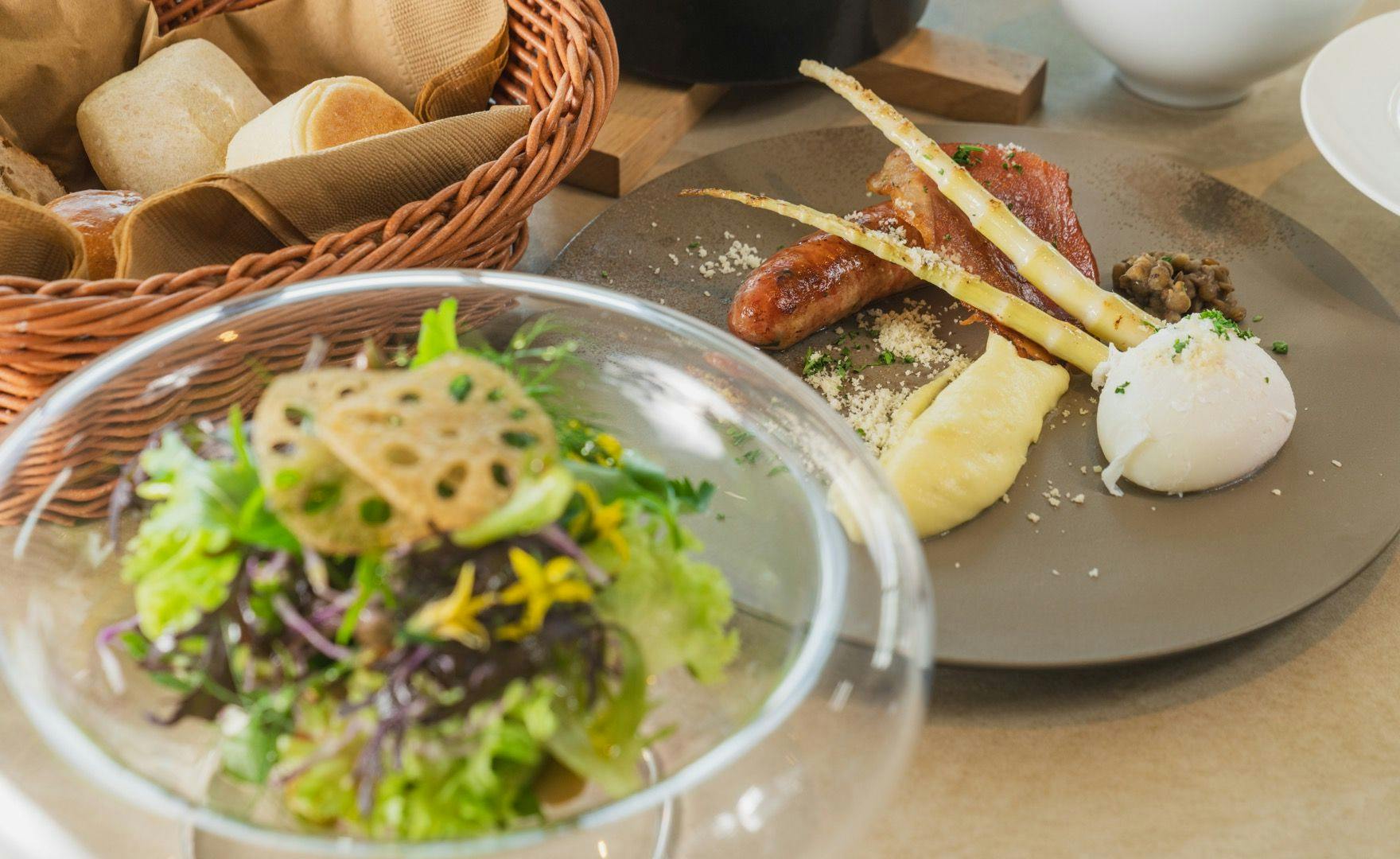 シェフ特製の朝食メニュー