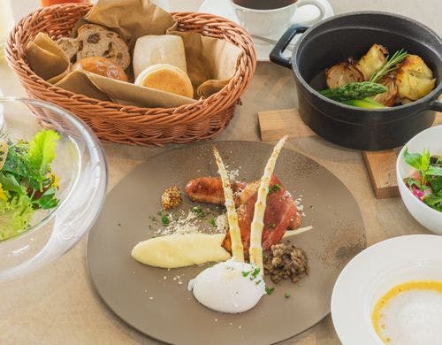 シェフ特製の朝食メニュー