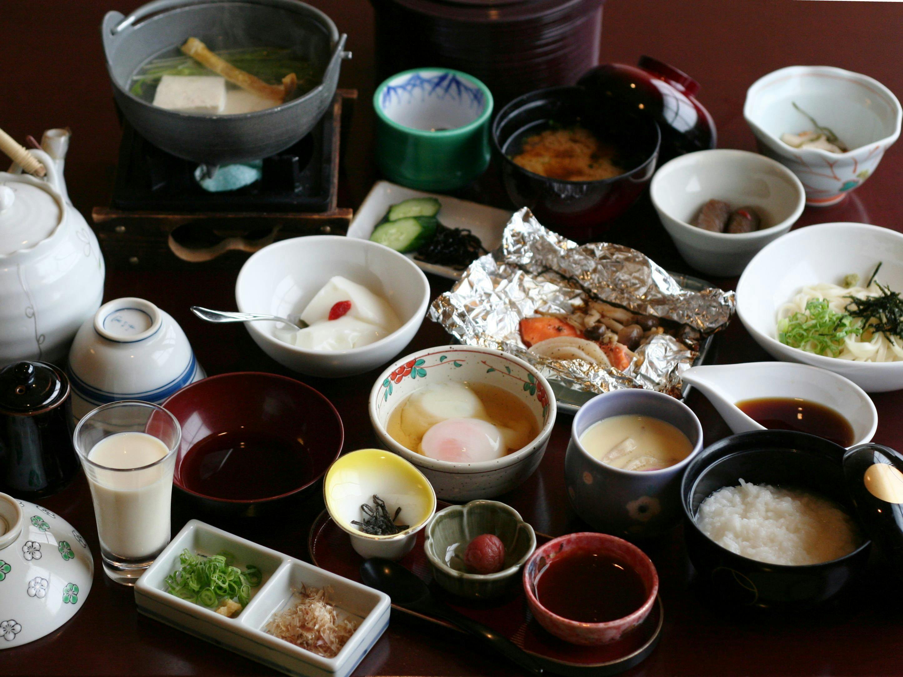 お腹に優しいヘルシー和朝食（一例）