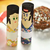 願いを込めて「道祖神」作り。