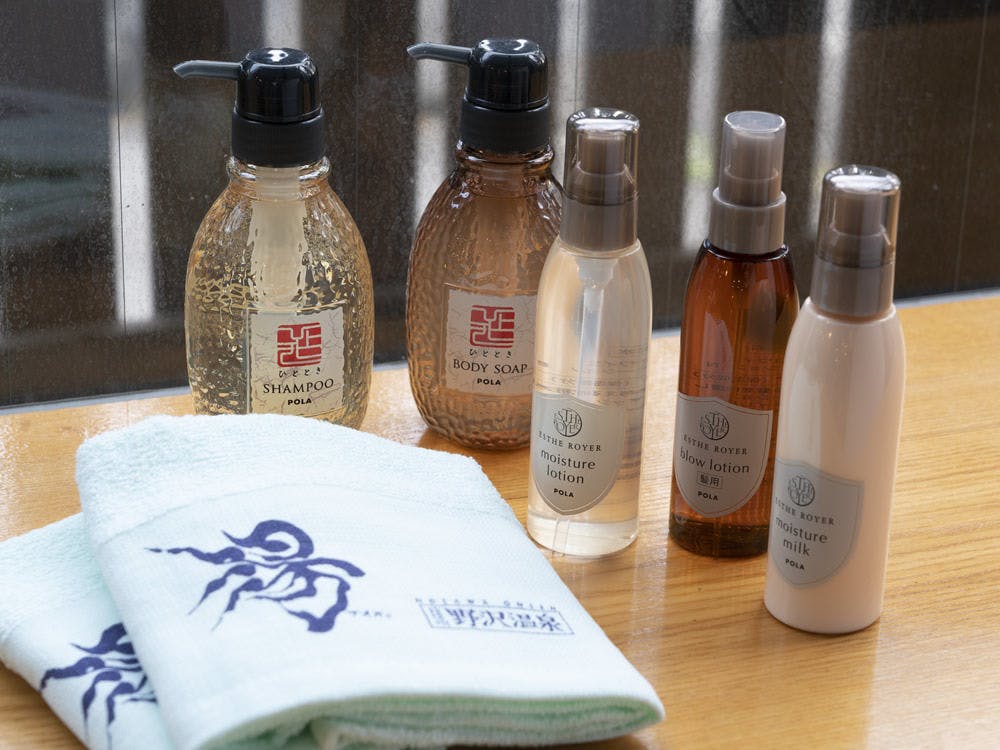 敏感なお肌にも優しいこだわりアメニティを