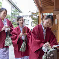 野沢温泉の名所を巡る集印帳