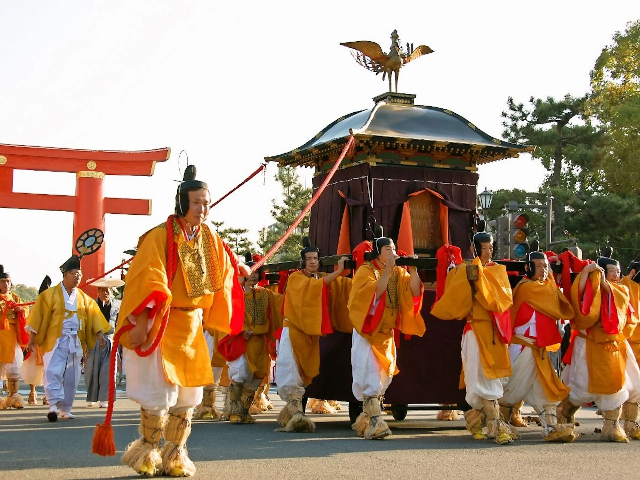 10月に開催される京都の時代まつりの行列