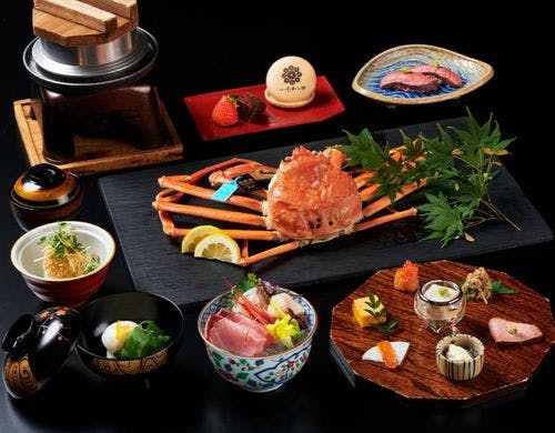 メインを選べる・加能ガニ会席　1杯