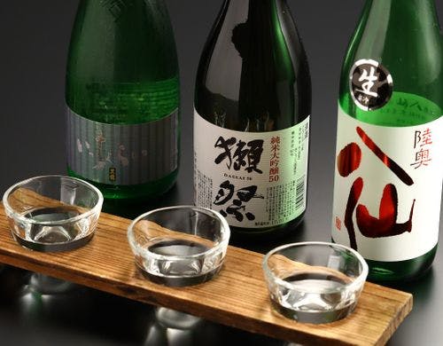 地酒飲み比べセット一例