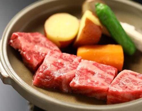 和牛サーロインの陶板焼き