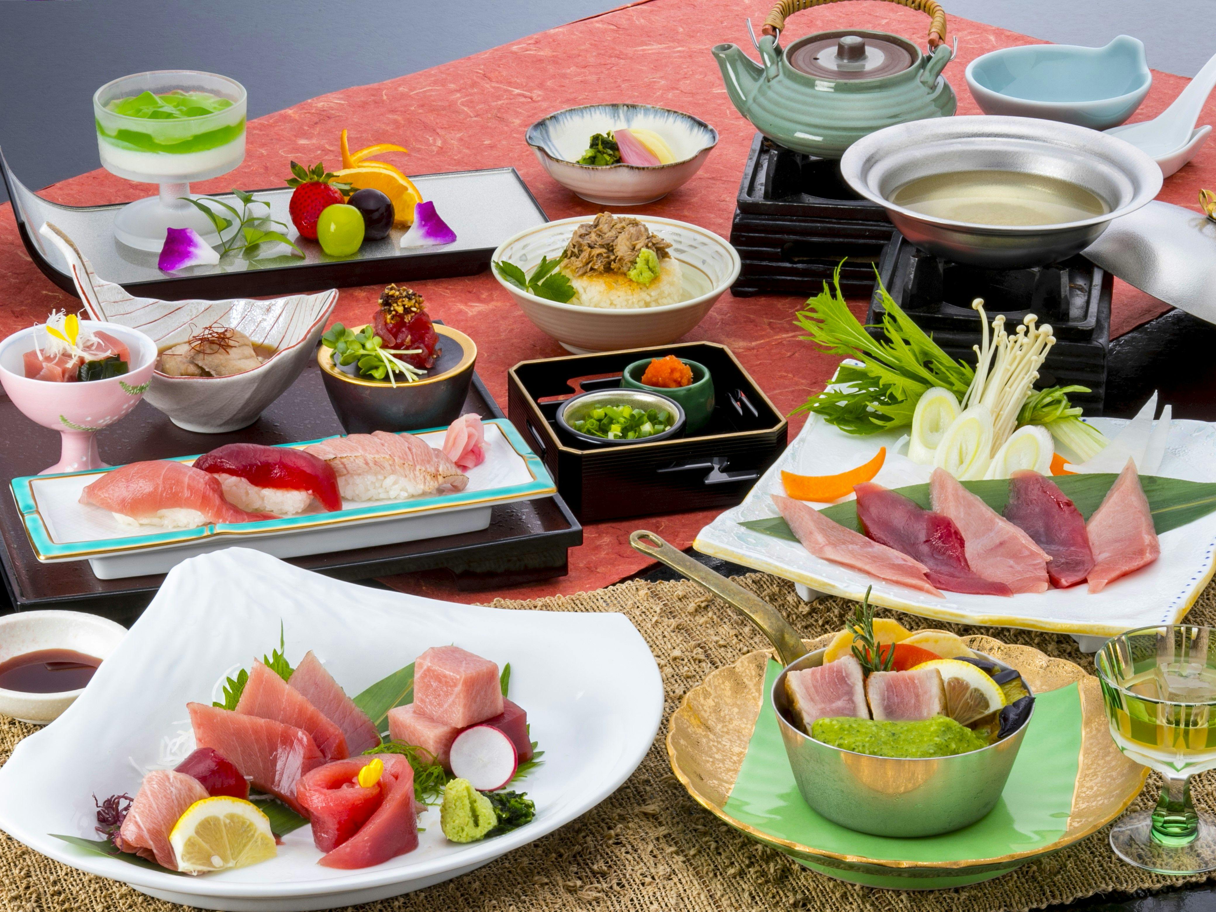 ホテルアンビア松風閣 - 【南まぐろ膳】赤いダイヤを寿司、刺身