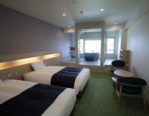 禁煙本館5階海側眺望風呂付ツイン（一例）