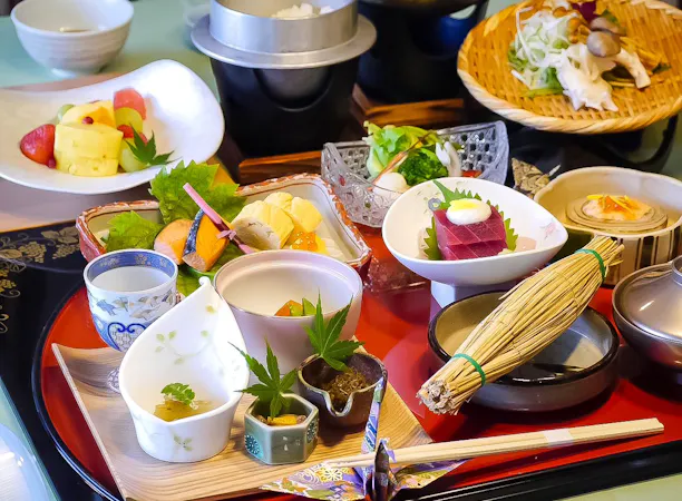 特別懐石のご朝食の一例です。