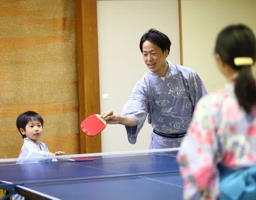 温泉に来たら卓球！ご家族の楽しい思い出を