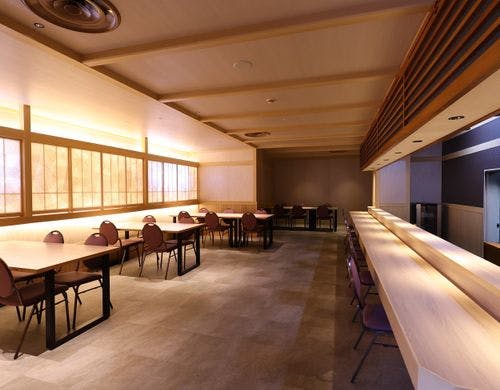 バイキング食事会場　拡大しました