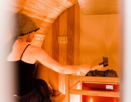 ロウリュで充実したサウナタイムに