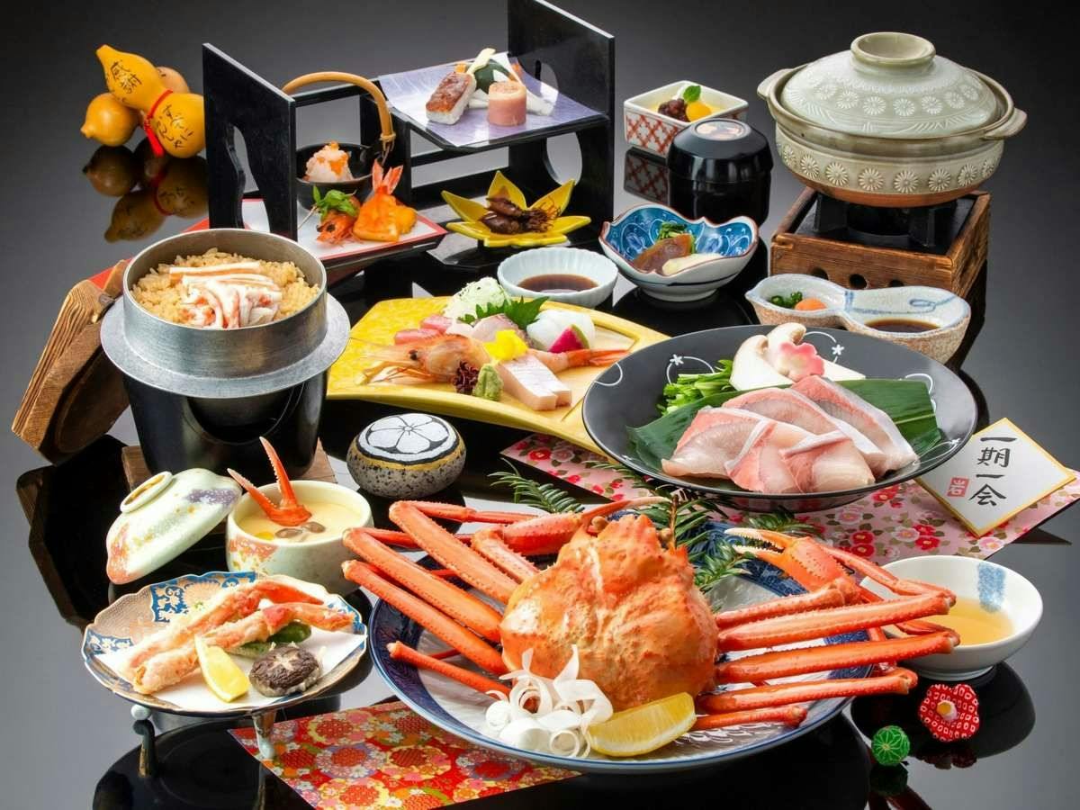 【期間限定：蟹会席】癖になる旨味と甘味が魅力の富山湾の女王～鮮やかな鮮度抜群紅ズワイ～