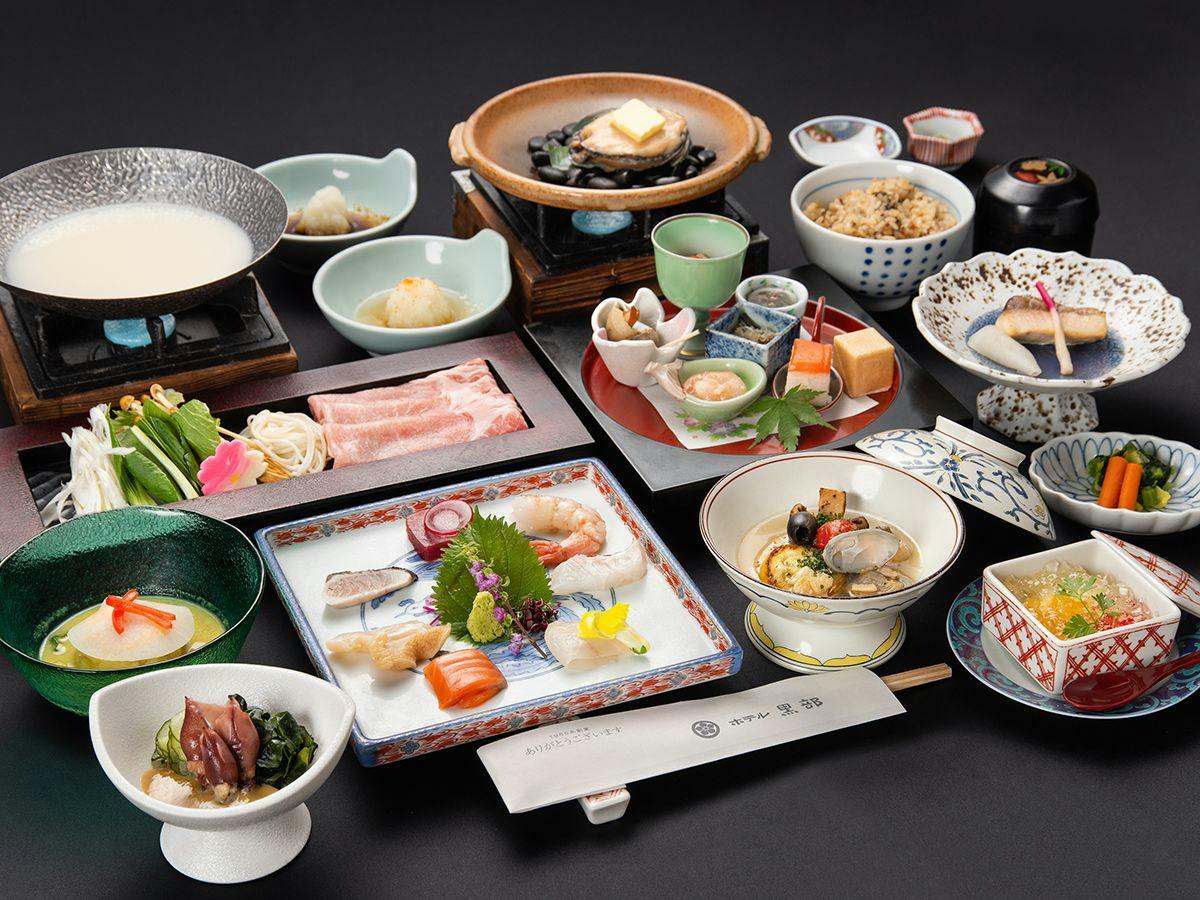 【スタンダード：竹会席】迷ったらコレ！旬の富山の絶品食材を堪能～宇奈月随一の絶景をお楽しみ下さい～