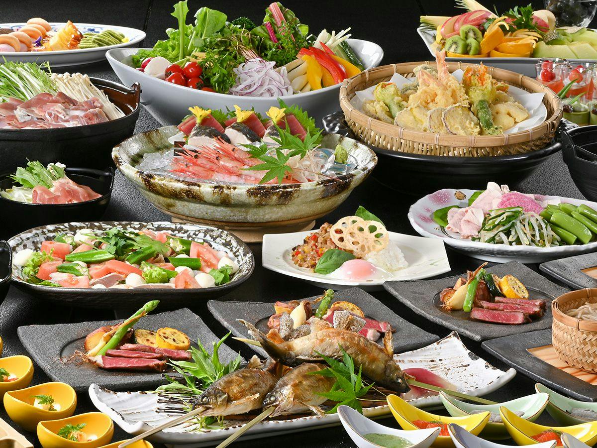 【オールインクルーシブ】旬のもの、郷土のもの、できたて料理を楽しむ奥久慈さとやまバイキング