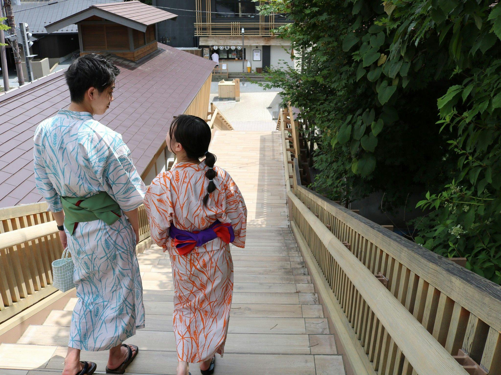 ＜カップル・女子旅におすすめ＞選べる色浴衣＆テルメテルメフリーパス付きプラン