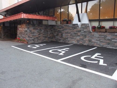 【Parking exclusively for wheelchair users】