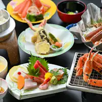 螃蟹鍋・烤螃蟹・附一整隻松葉蟹的螃蟹會席!