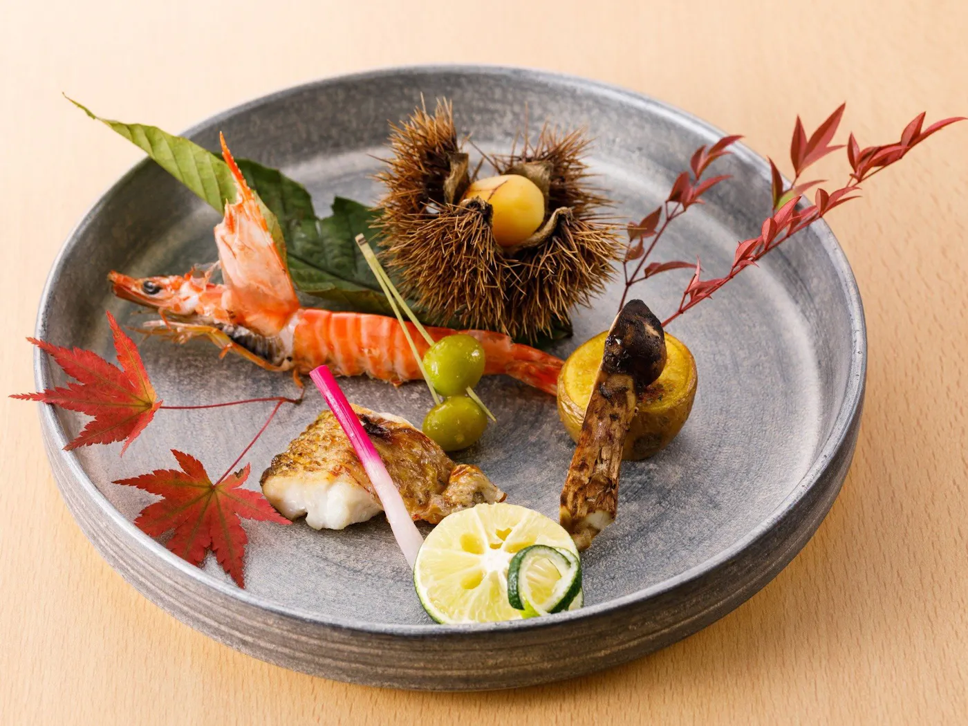 片山津温泉 湖畔の宿 森本：夕食の一品