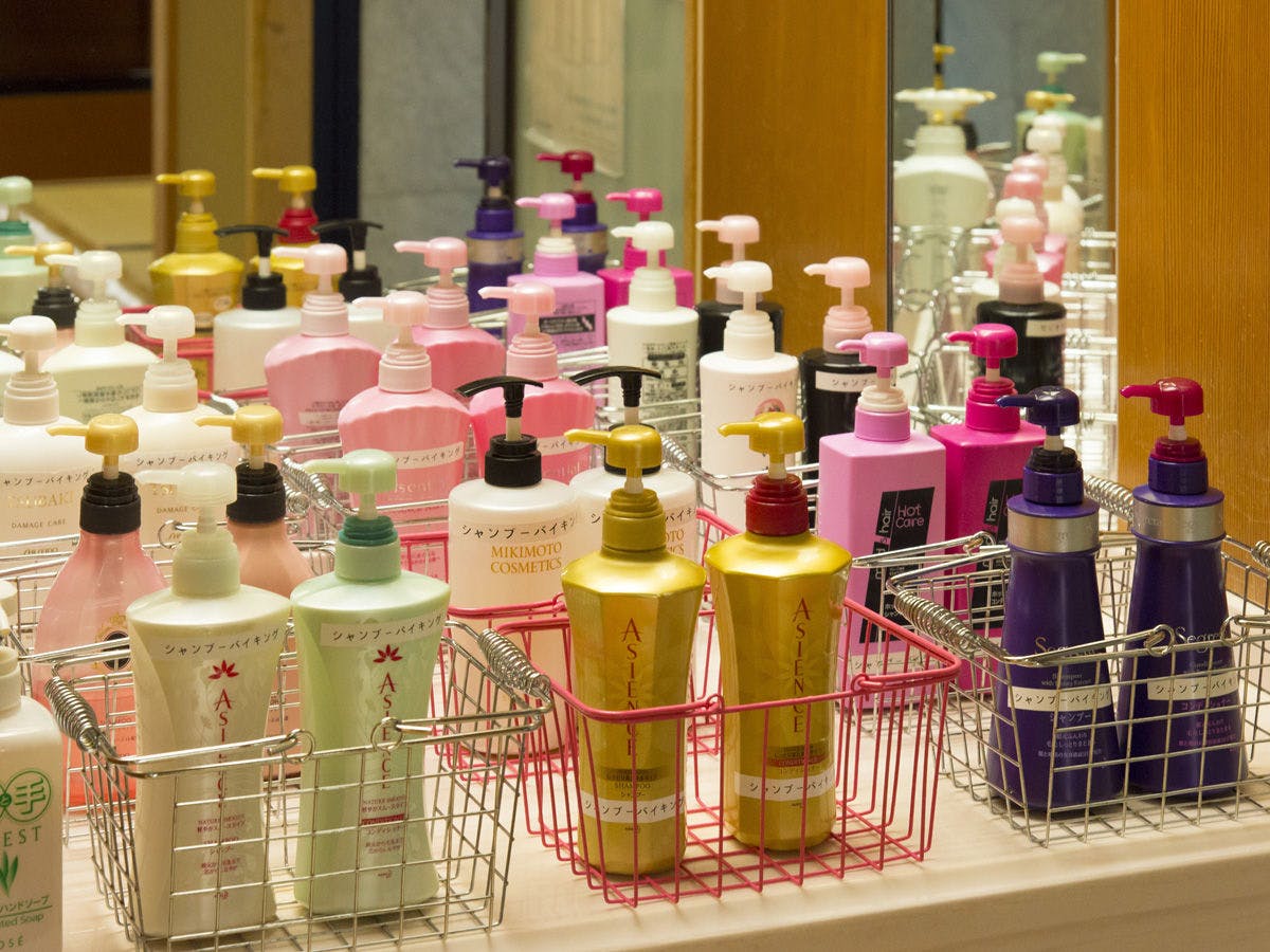 女性大浴場シャンプー＆リンスバイキング