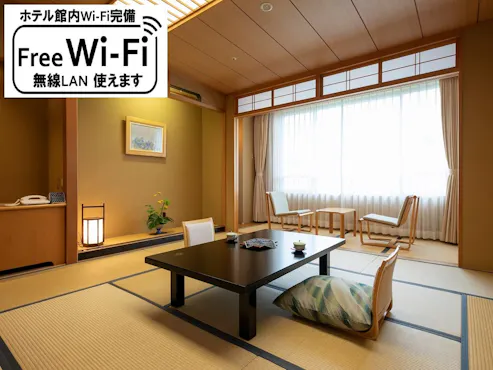 【ตัวอย่างห้องพักที่ฮานะคัง】มี Wi-Fi ฟรีให้บริการ