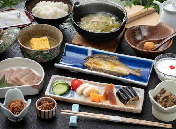【朝食】からだに優しい旅館の和朝食 一例