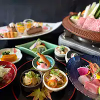 鹿児島黒牛&黒豚の2種すき焼き会席