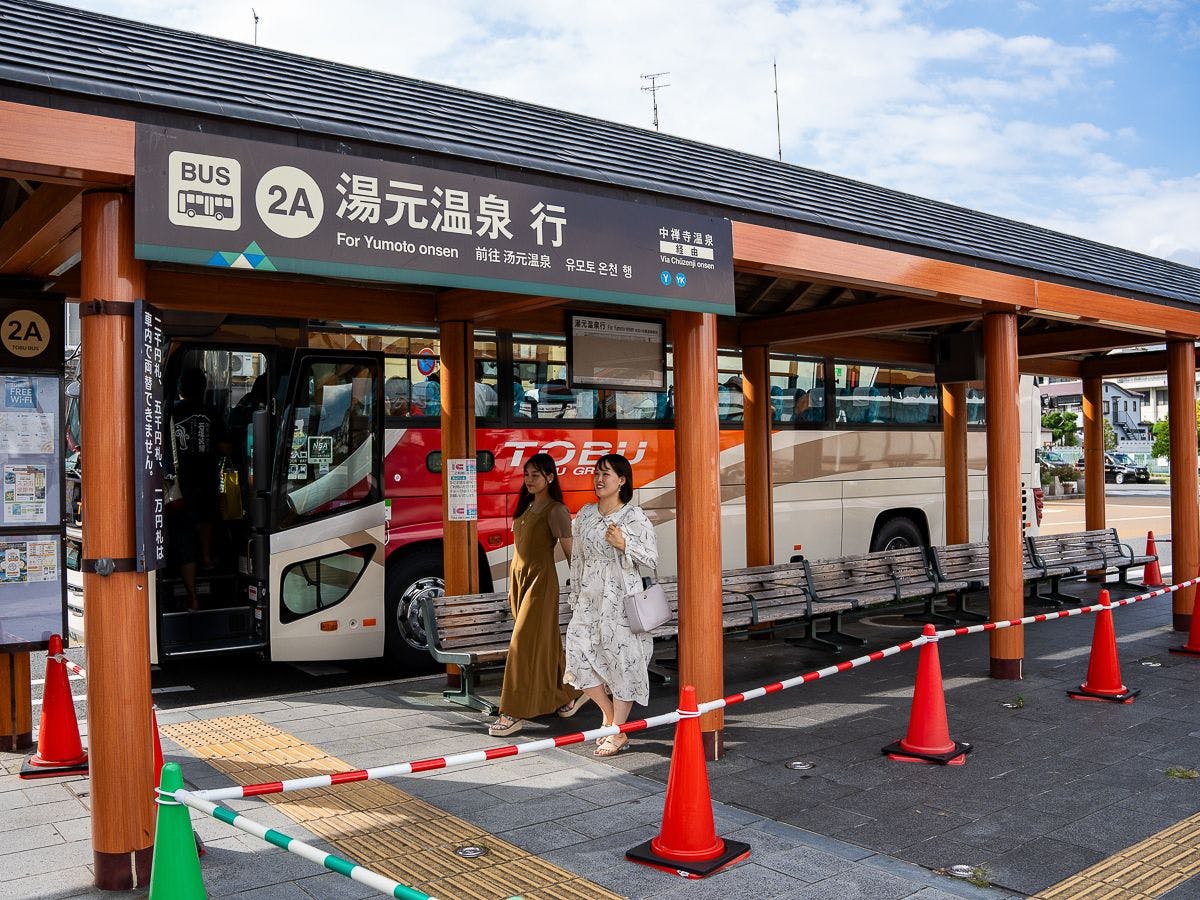 東武日光駅 バス乗り場