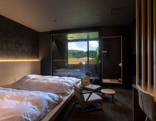 1階　露天風呂付客室　3名可能　お布団にて