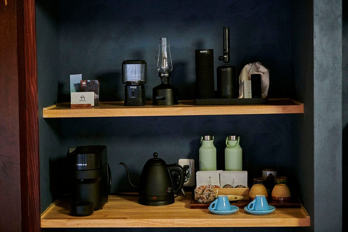 กาแฟและชาถุง รวมถึงสิ่งอำนวยความสะดวกฟรี