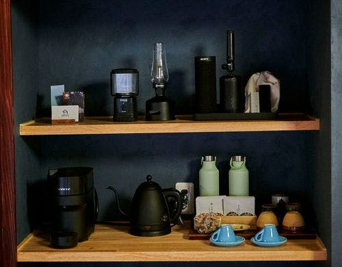 コーヒーやティーパックなど無料アメニティ