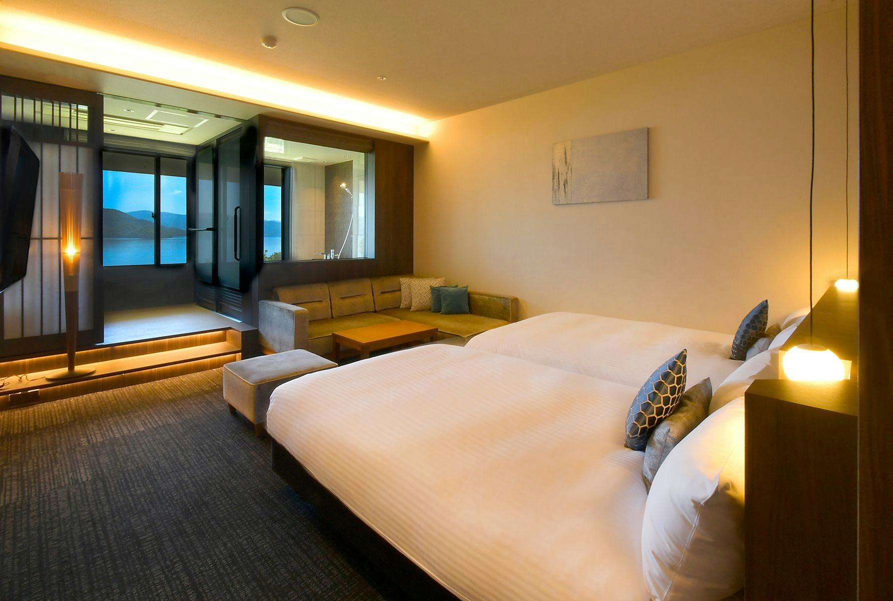 【デラックスツイン】ベッド